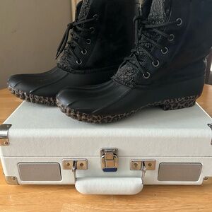 Women's Black and Brown MarleyLilly Duck Boots size 9